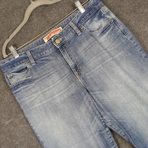 Gap Curvy Flare Jeans Womens Size 14R Blue Denim Cotton Blend Medium Wash